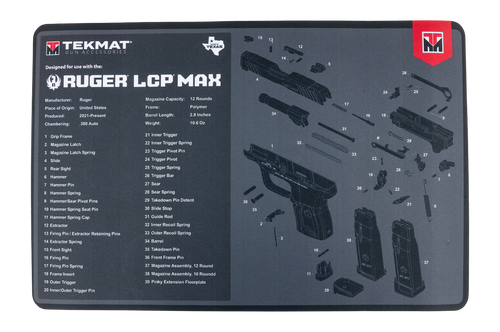 TEKMAT TEK-R17-RUGER-LCPMAX 17X11 RUGER LCP MAX