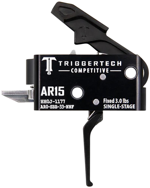 TriggerTech AR0SBB33NNF Competitive  Flat Single-Stage 3 lbs Fixed for AR-15