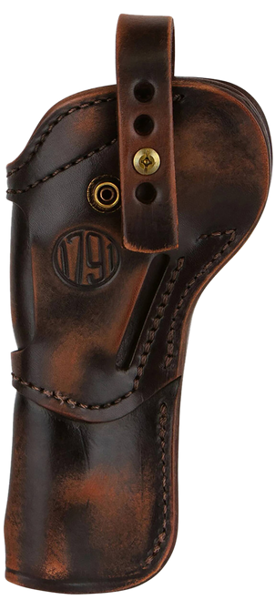 1791 Gunleather SARVH55VTGA Single Action 5.5 Open Carry Vintage Leather Belt Ambidextrous
