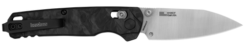 Kershaw 6105CF Bel Air  Folding/Reverse Tanto Plain Blackwash CPM MagnaCut Steel Blade/Bright Nickel Cerakote 6061-T6 Aluminum Handle
