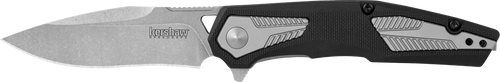 Kershaw 1390 Tremolo  EDC 3.13" Folding Clip Point Plain Stonewashed 4Cr14 Blade, Black GFN/SS Handle