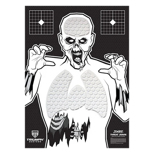 Triumph Systems 031513001 Threat Down Reactive Splatter Target Zombie Hanging Paper 30"H x 22"W