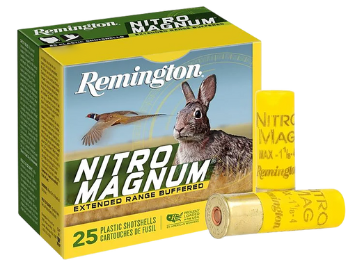 Remington Ammunition 20674 Nitro Magnum  20Gauge 3" 1 1/4oz 6Shot 25 Per Box/10 Case