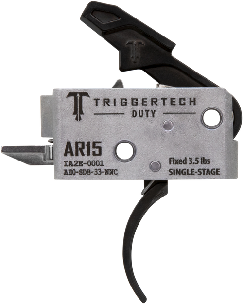 Triggertech Ar-15 Single Stage - Black Duty Curved 3.5lb
