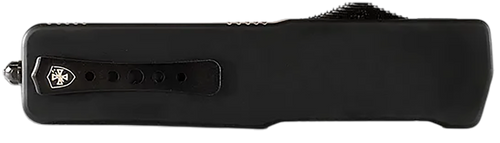Templar Knife XMCABK121 Excalibur Money Clip 1.90" OTF Dagger Plain Black Oxide Stonewashed Powder Coated D2 Steel Blade, 3.38" Black Anodized Aluminum Handle