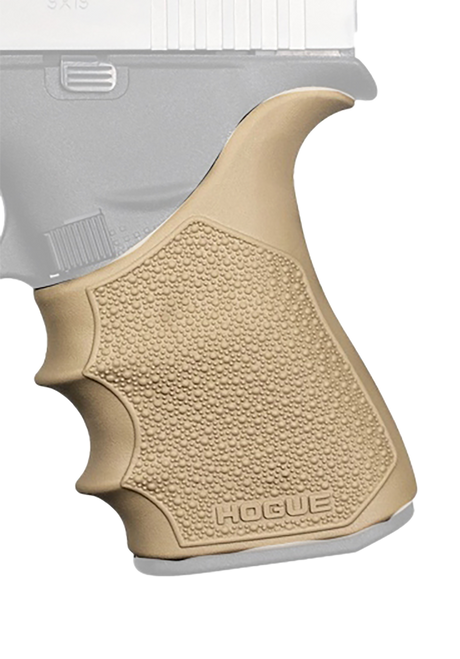 Hogue 18213 Grip Sleeve Handall Beavertail Flat Dark Earth Rubber