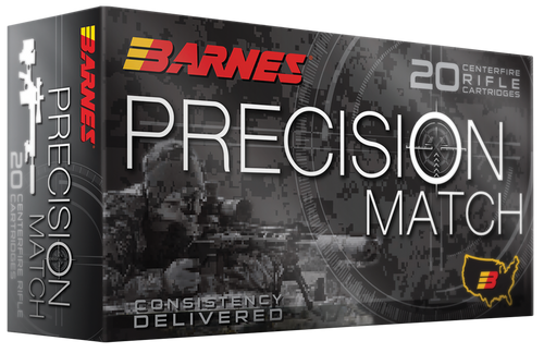 Barnes Bullets 32017 Precision Match  223Rem 55gr Match Burner OTM BT 20 Per Box/10 Case