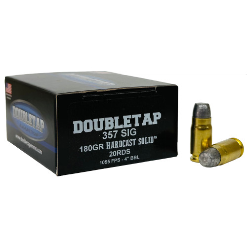 Doubletap 357 Sig 180gr Wfngch - Hardcast Solid 20rd 50bx/cs