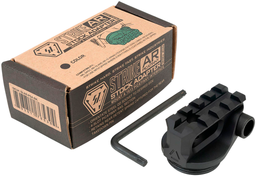Strike Industries ARPSABK Picatinny Stock Adapter  Black Anodized for AR-Platform