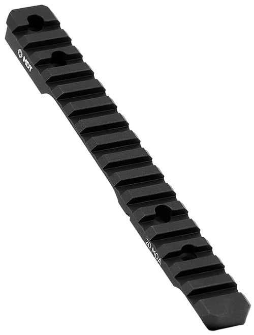 Mdt Sporting Goods Inc 102357BLK 20 MOA Picatinny Scope Base  Black Anodized Aluminum 11" Long Fits Howa 1500 Long Action