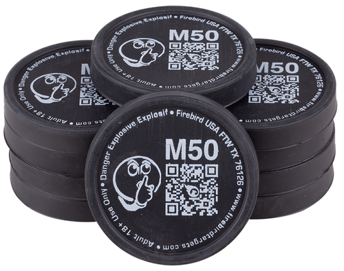 Firebird USA M50 Moderated  Moving Trajectory/Static Universal Firearm Low Noise 50mm/ 10 Pack