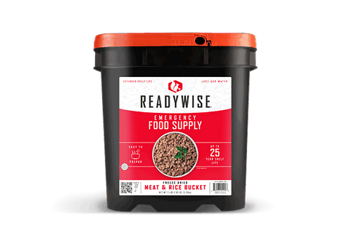Wise Foods RW07704 Meat/Rice Bucket  Freeze Dried Meals 88 Servings