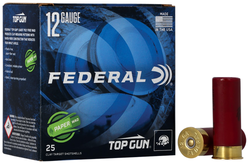Federal GMT12175 Premium Paper Wad 12Gauge 2.75" 1oz 7.5Shot 25 Per Box/10 Case