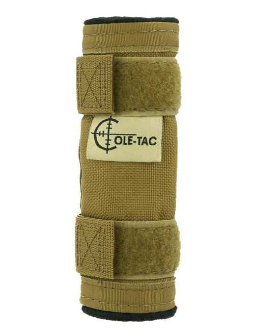 Cole-tac BPC102 Baby Python Suppressor Cover Fits 5" Long Cordura Nylon Coyote Brown