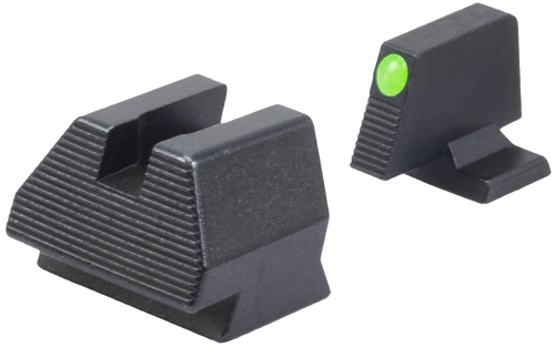 HK 51000938 Night Sight Set  Fixed Extended Green Tritium/Black Frame, Fits H&K VP9 9mm Luger