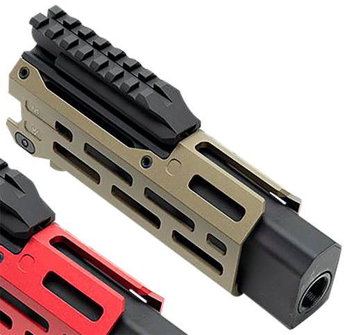 Strike Industries CEVOHG6FDE Strike  6" M-LOK Flat Dark Earth Aluminum with Faux Suppressor for CZ Scorpion EVO (7.72" Barrel Length)