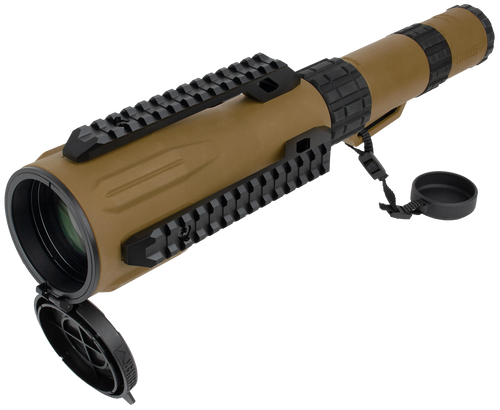 Steiner 2918 TS740  Straight Body 7-40x60mm 1/2 Mil Dot Reticle, Coyote Brown
