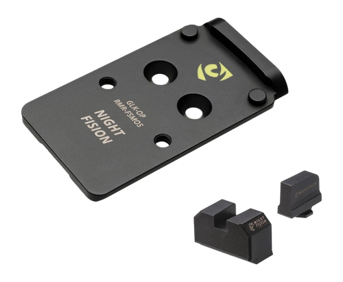 Night Fision Optic Plate & - Blank Sights Rmr/507c To Glock