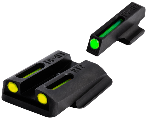 TruGlo TGTG131RT2Y TFO  Green/Tritium/Fiber Optic Front Sight-Yellow/Tritium/Fiber Optic Rear Sight Ruger LC9/9S/380