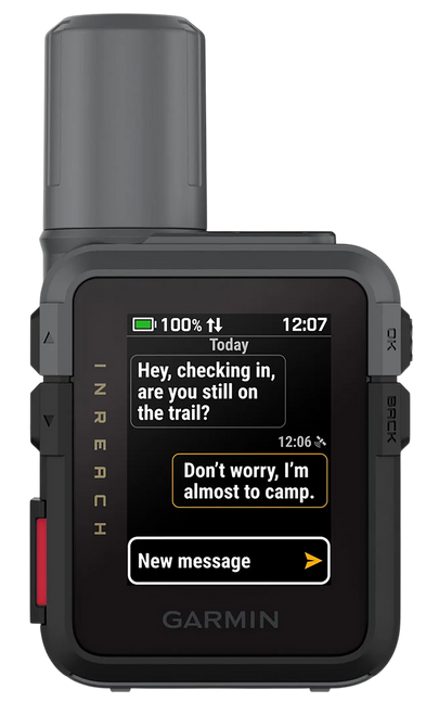 Garmin 0100338700 inReach Mini 3 Black/Gray Size Compact Sunlight-Readable/Transflective Color MIP Display