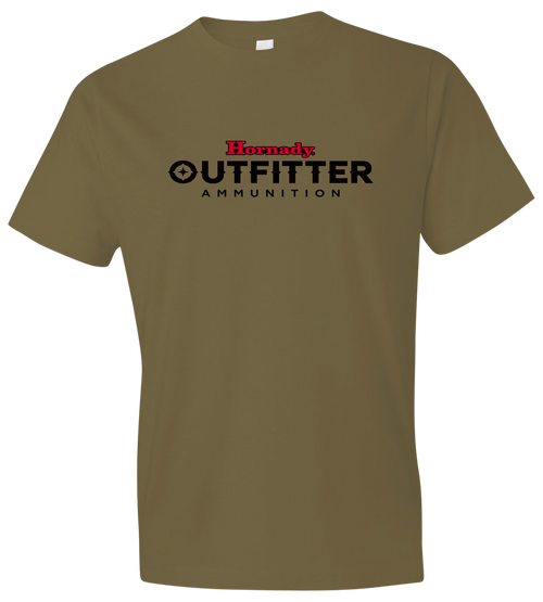 Hornady Gear 31362 Big Buck  Coyote Brown, Cotton Short Sleeve, Semi-Fitted, Medium