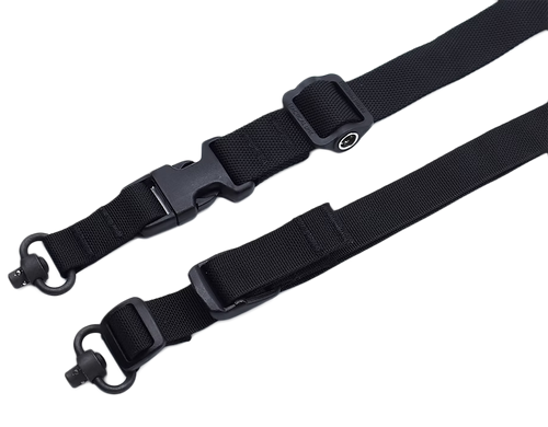 Tac Shield Sling 2n1 Warrior - QD Push Button Padded Black