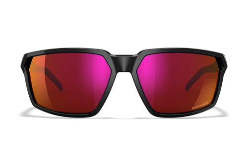 Wiley X AC6SRA06 Sierra  M/L Red Mirror Lens Polycarbonate Gloss Black Frame