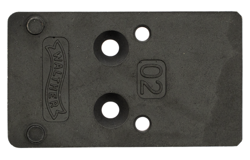 Walther Arms 5136209 Optic Plate  Black Steel Fits Walther PDP 2.0