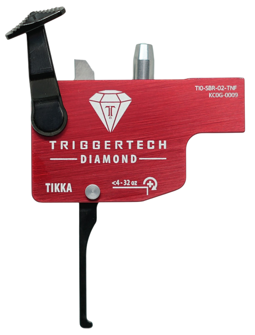 Triggertech Tikka Single Stage - Black Diamond Flat Black/red