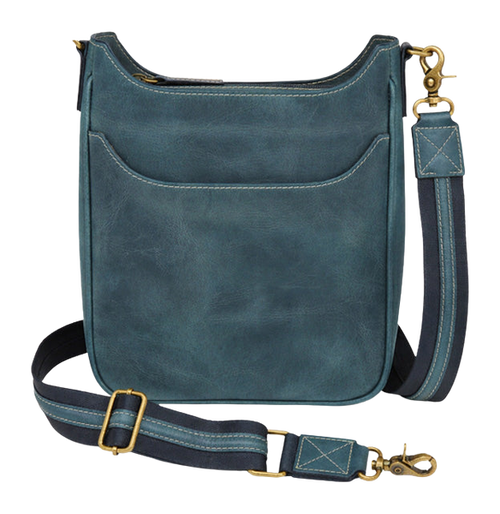 GTM GTM-CZY/17 BLUE   CROSSBODY SLIM SATCHEL-BUFF
