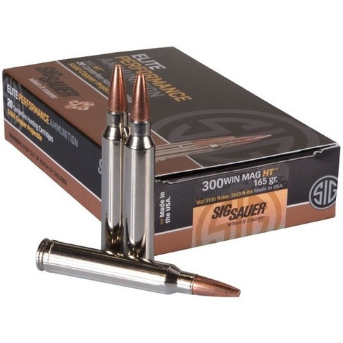 Sig Sauer Ammo - .300 Win Mag- 165gr HT - Solid Copper - 20rd/box