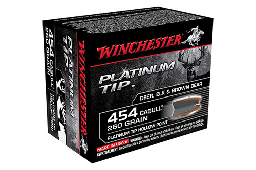 Winchester Ammunition 454 Casull 260gr Platinum Tip HP