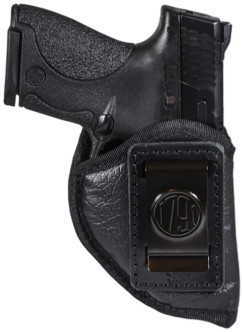 1791 Gunleather ECOSC1BLKR  Sub-Compact IWB Small Black Right Hand