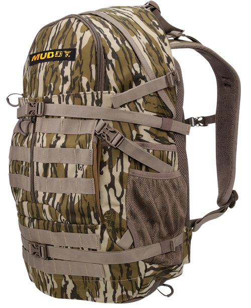 Muddy MUD-BPK-1300MO Pro 1300 Hunting Pack Mossy Oak Bottomland Polyester Zipper/Buckles Closure