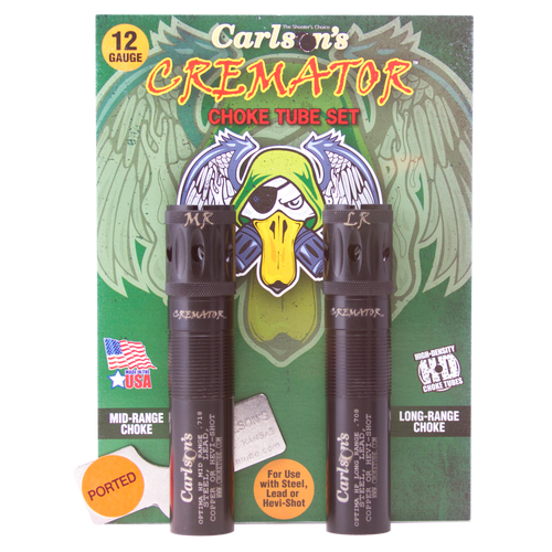 Carlson's Choke Tubes 11562 Cremator  Beretta Optima HP 12 Gauge Mid/Long Range Ported 17-4 Stainless Steel