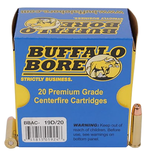 Buffalo Bore Ammunition 19D20 Heavy Strictly Business 357Mag 125gr Jacket Hollow Point 20 Per Box/12 Case