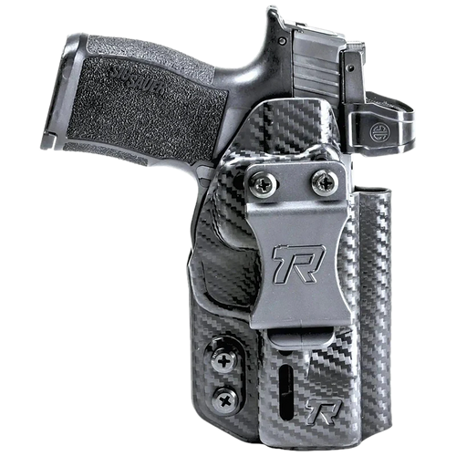 Rounded Gear RGDRUIDSFAHELLCATCF Druid  IWB/OWB Black Carbon Fiber Kydex Fits Springfield Hellcat Ambidextrous