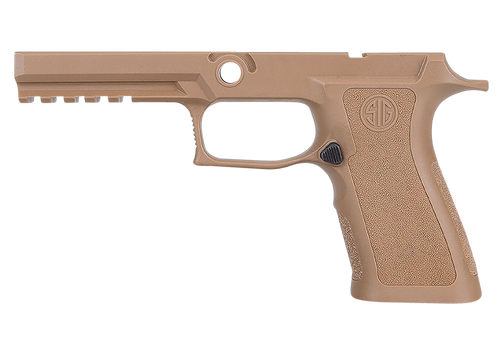 Sig Sauer GRIPMODXF943SMCOY P320 Grip Module X-Series (Small Size Module), 9mm Luger/40 S&W/357 Sig, Coyote Polymer, Fits Full Size Sig P320 (4.70")