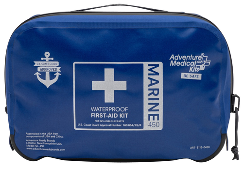 Adventure Medical Kits 01150450 Marine 450 Treats Injuries/Illnesses Dust Proof Waterproof Blue