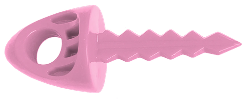 Targettack Llc  Targettack  Pink Polycarbonate Plastic 1" For Paper/Vinyl Targets 6 Pack