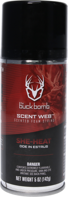 The Buck Bomb HSBBSWSHEHEAT Buck Bomb She Heat Estrous 5oz Aerosol