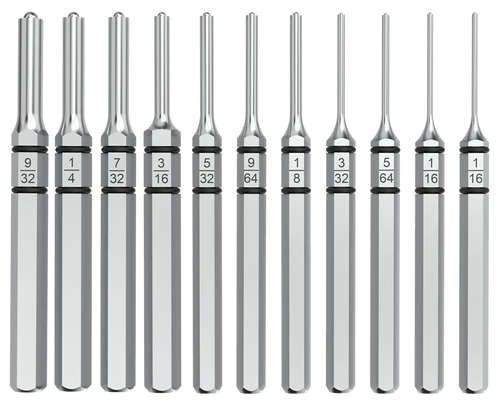 Real Avid Accu-punch Set - 11 Piece Roll Pin Punch Set