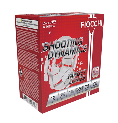 Fiocchi 12SD18X7 Shooting Dynamics  12Gauge 2.75" 1 1/8oz 7.5Shot 25 Per Box/10 Case