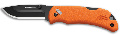 Outdoor Edge Razor-mini 2.2" - Orange Pms W/2 Black Dp Blds