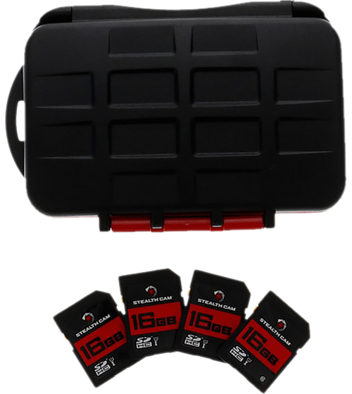 Stealth Cam STCMCSC16GB4PK Memory Card Storage Case