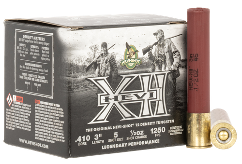 HEVI-Shot HS54105 HEVI-XII  410Gauge 3" 1/2oz Tungsten 5Shot 25 Per Box/5 Case
