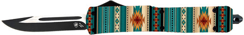 Templar Knife Slim OTF Teal - Saddle Blanket 3.1" Black Dp!