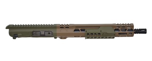 Bilson Arms P7UFSFG10R1 BA-15FCP  338 ARC 10+1 12.50" Threaded Barrel, Flat Dark Earth/Sniper Green Cerakote Aluminum Receiver w/Picatinny Rail, M-LOK Handguard