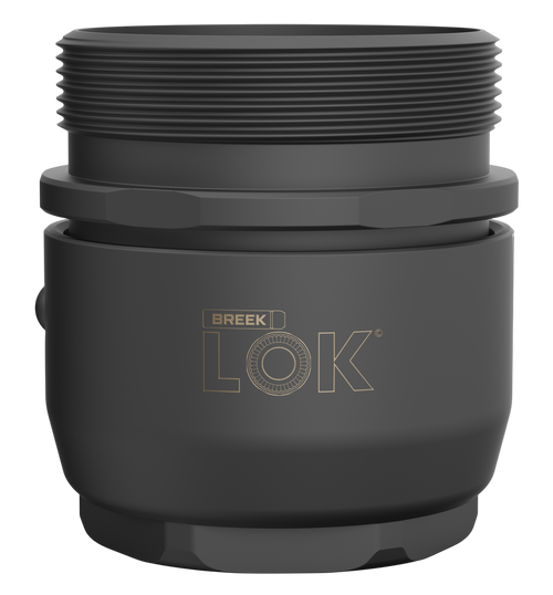 Breek Arms Lok 3QD Suppressor - Mt 1.375x24 Titanium