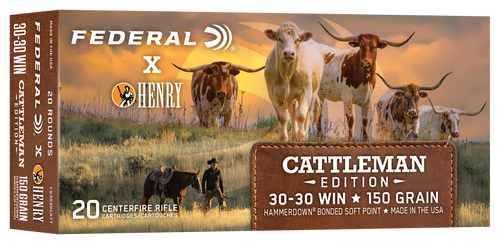Federal Hammer Down Henry - Cattlemans 150gr Jsp 20rd
